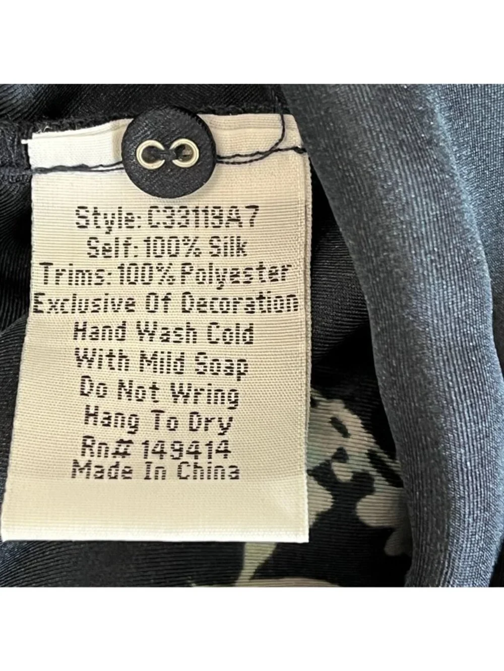 JOHNNY WAS Silk  Embroidered Navy Boho Dress/Tunic Size Small - Picture 9 of 9